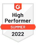 High Performer Summer 2022_G2 Badge